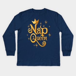 Sleeping Beauty - Nap Queen Kids Long Sleeve T-Shirt